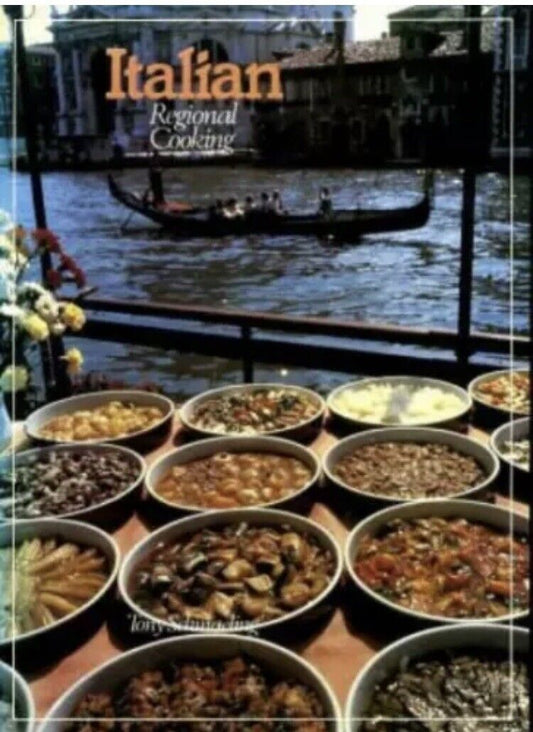 ITALIAN REGIONAL COOKING by Tony Schmaeling  HC Book DJ Recipes Cookbook