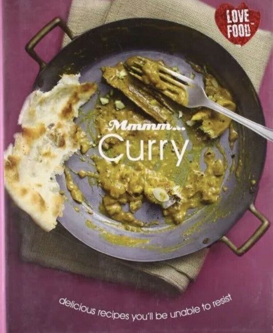 Cookbook Mmmm Curry LOVE FOOD HC DJ Book Recipes Indian Food