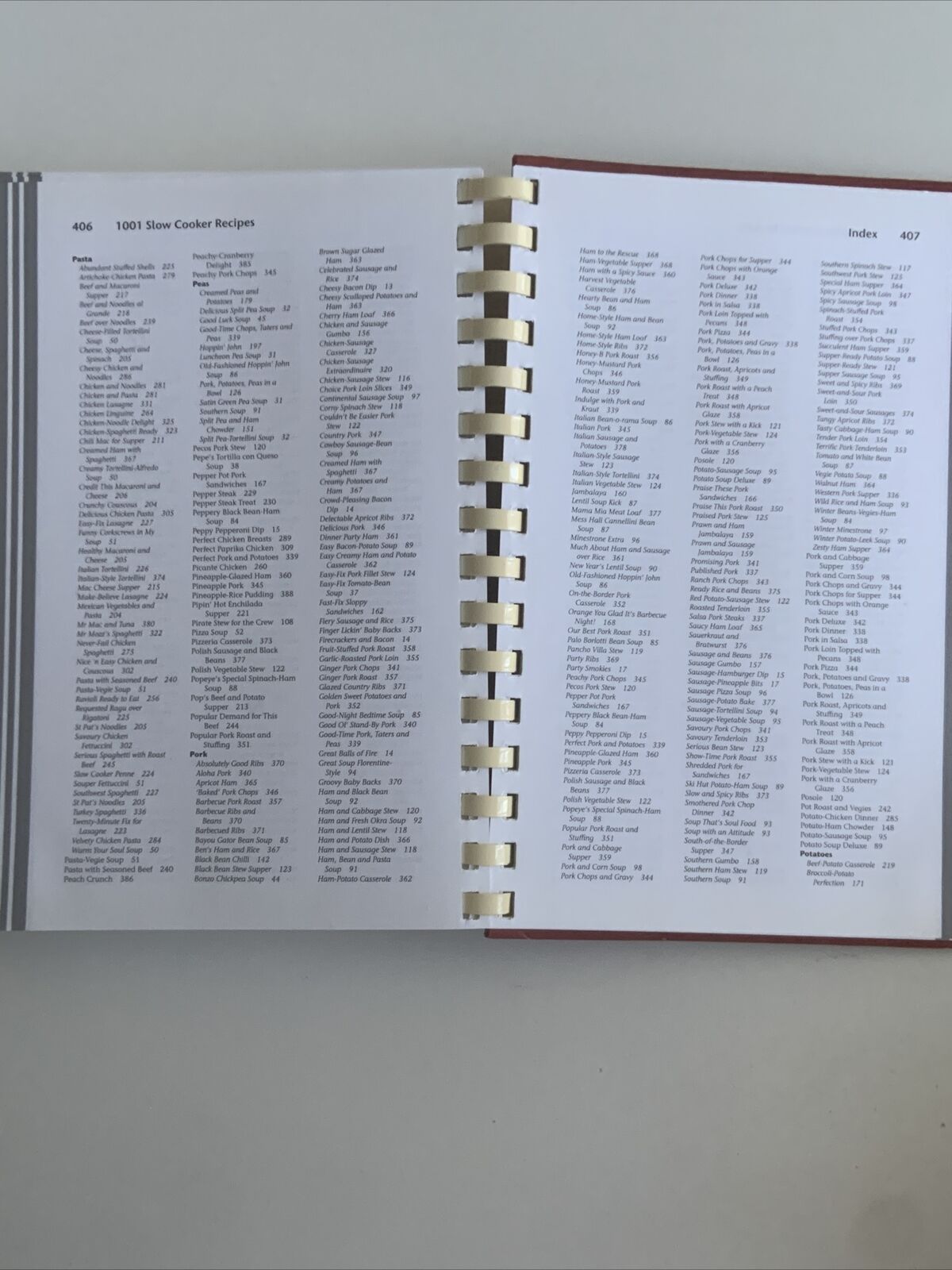 Cookbook EASY 1001 Slow Cooker Recipes Easy HC 2009 Ringbound Hinkler Books