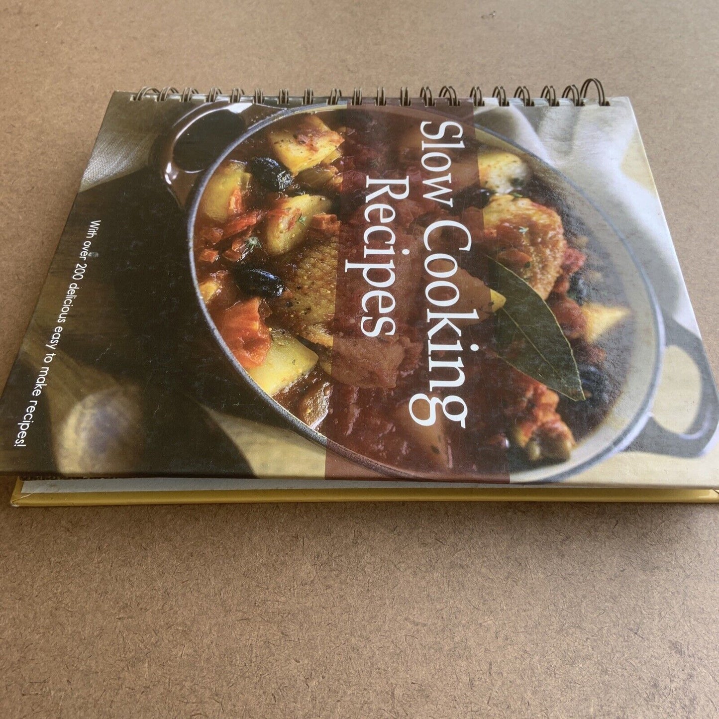 Cookbook SLOW COOKING RECIPES Sara Porter Spiral Bound Glossy Wipe Clean HC 2011