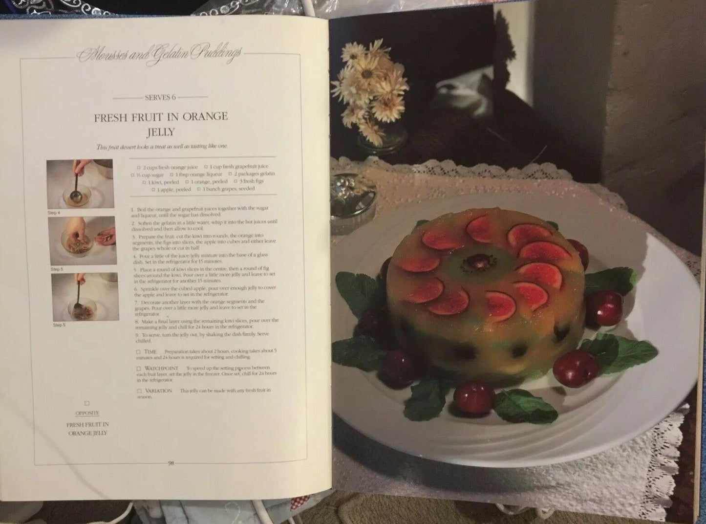 Cookbook The TASTE OF DESSERTS Light & Luscious Recipes For The Nineties HC