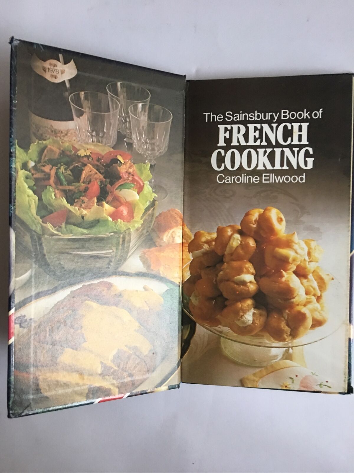 Cookbook The Sainsbury Book of FRENCH COOKING Caroline Ellwood HC Recipes Vtg