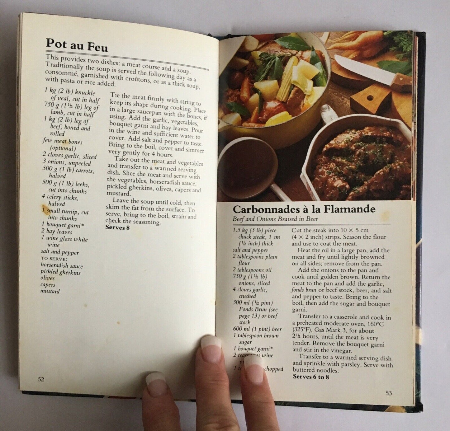 Cookbook The Sainsbury Book of FRENCH COOKING Caroline Ellwood HC Recipes Vtg