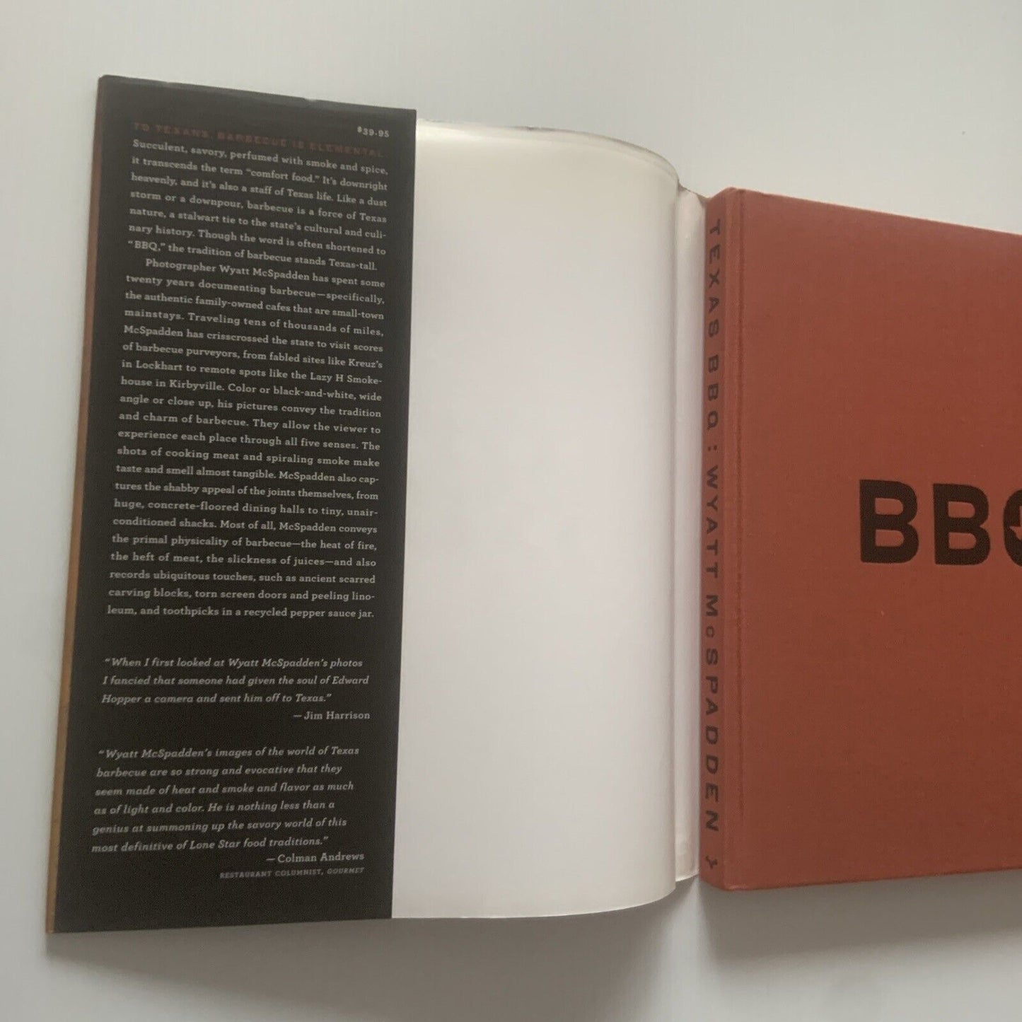 Cookbook TEXAS BBQ Small Town to Downtown Wyatt McSpadden HC DJ Book Photography