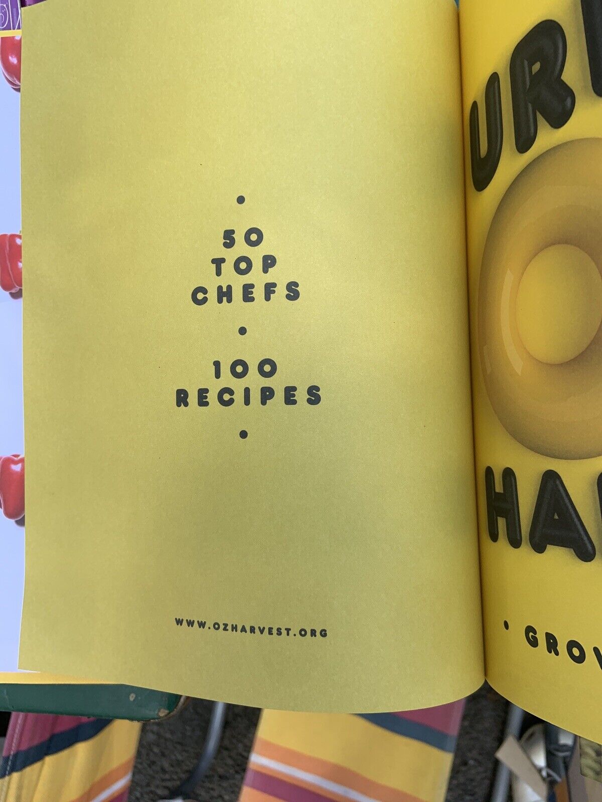 Cookbook URBAN HARVEST by OzHarvest 50 Top Chefs 100 Recipes HC Grown With Love