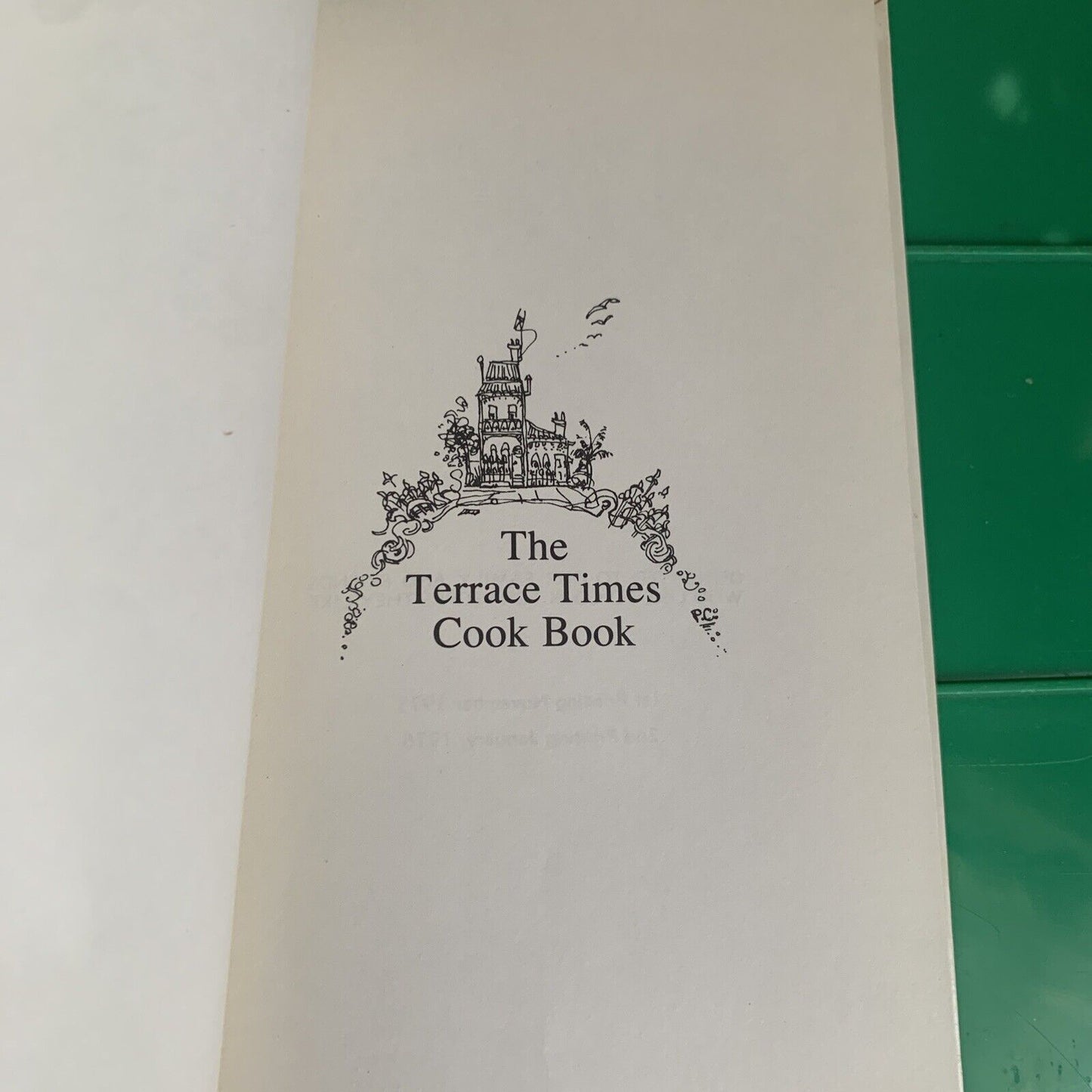 Cookbook The TERRACE TIMES Paddington Edition Slim HC Helen Arbib 1976 Recipes