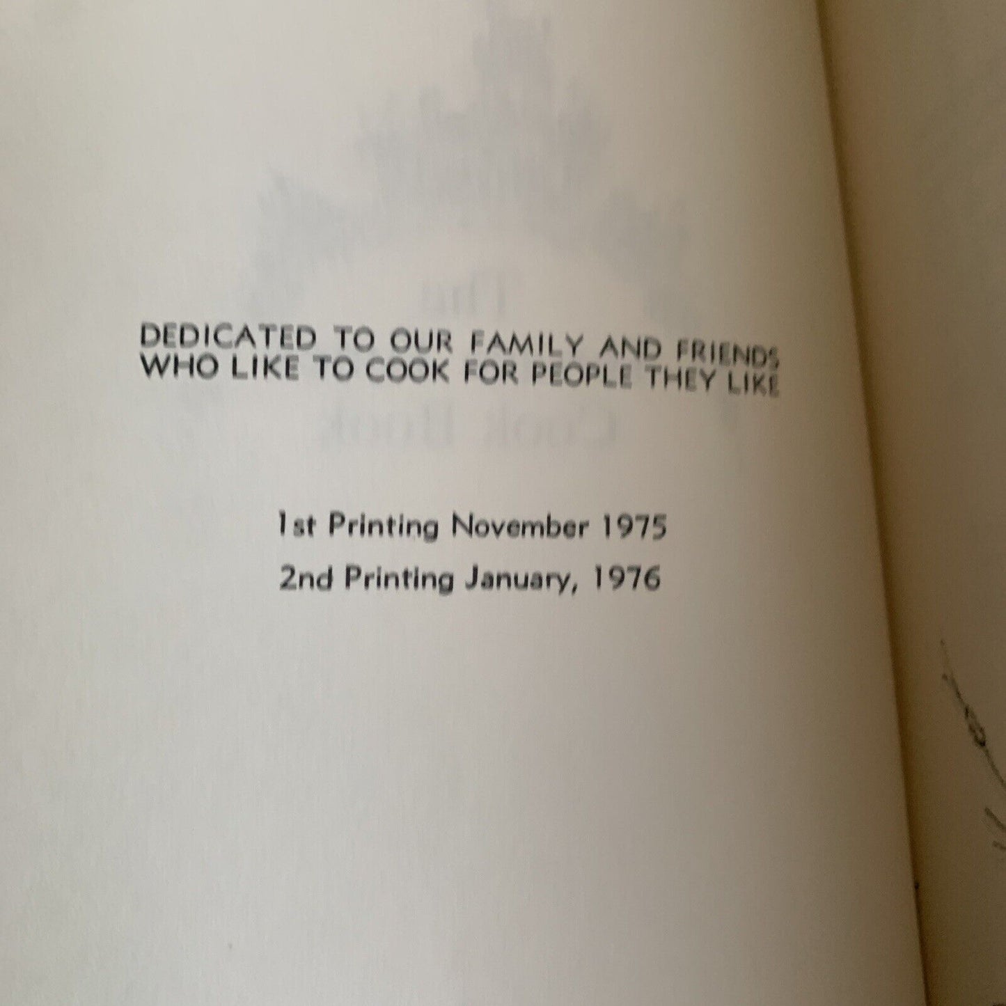 Cookbook The TERRACE TIMES Paddington Edition Slim HC Helen Arbib 1976 Recipes