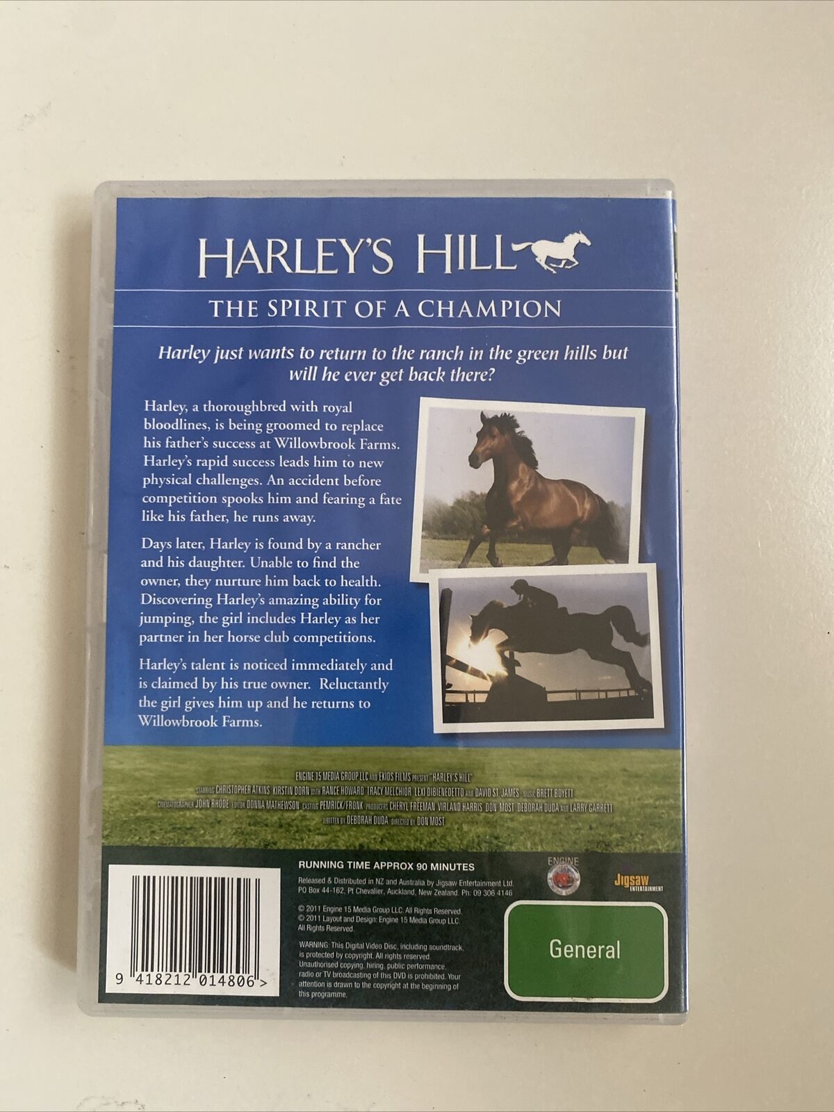 DVD HARLEY'S HILL The Spirit of a Champion 2011 Kirstin Dorn Christopher Atkinns