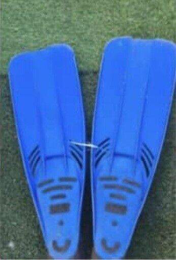 OCEANPRO BLUE BLACK FINS FLIPPERS SIZE 39-41 or 6-7 EUC Swimming Diving Gear