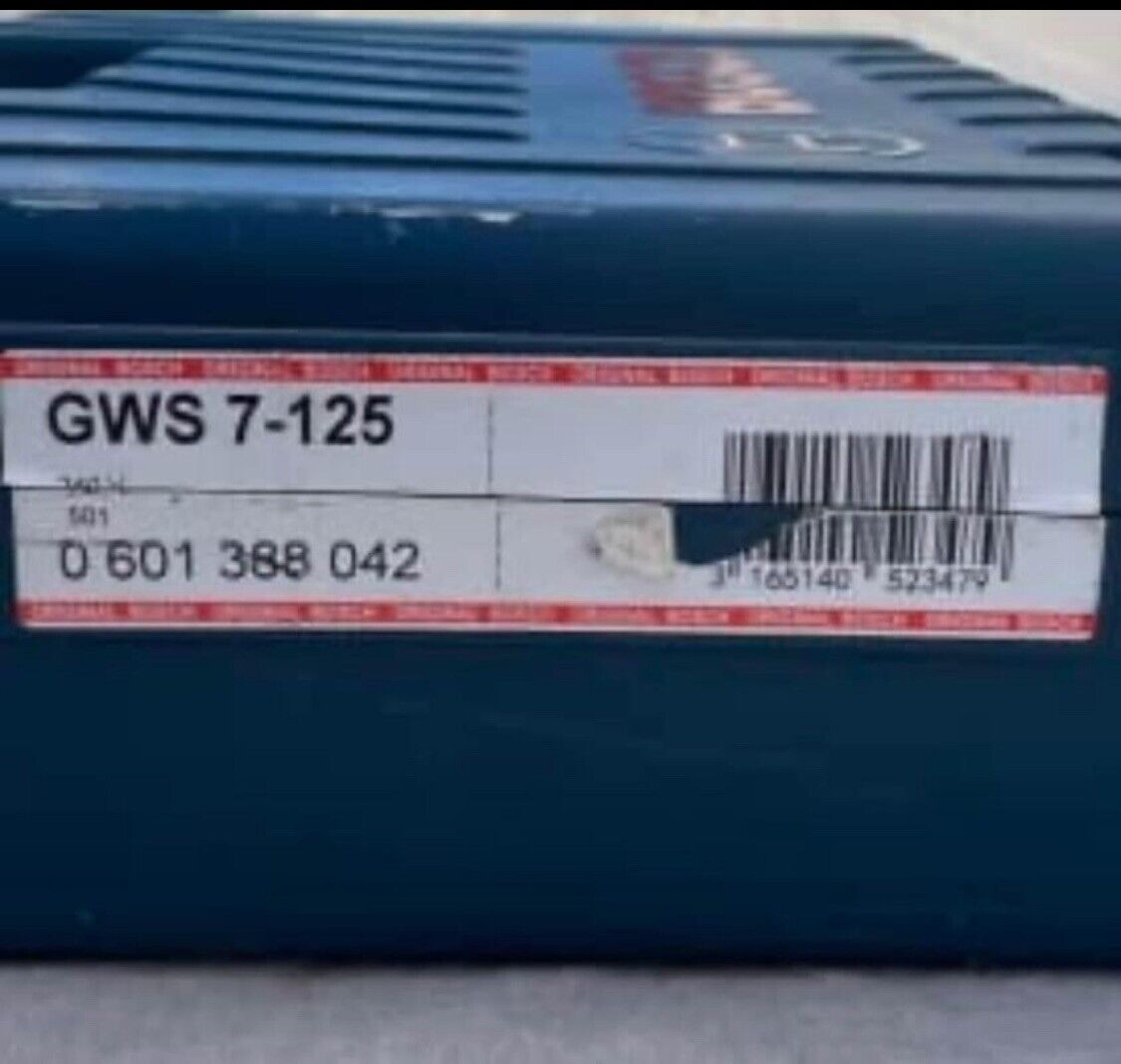 BOSCH Electric Drill Carry Case GWS7 125 Replacement ToolBox EMPTY No Power Tool