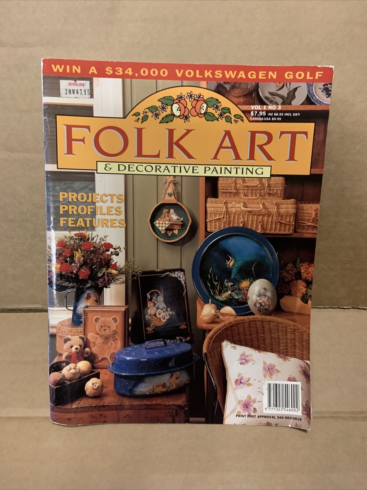 PIONEER CRAFT Folk Art and Decorative Painting Magazine Vol 1 No:3 Decor Art USA