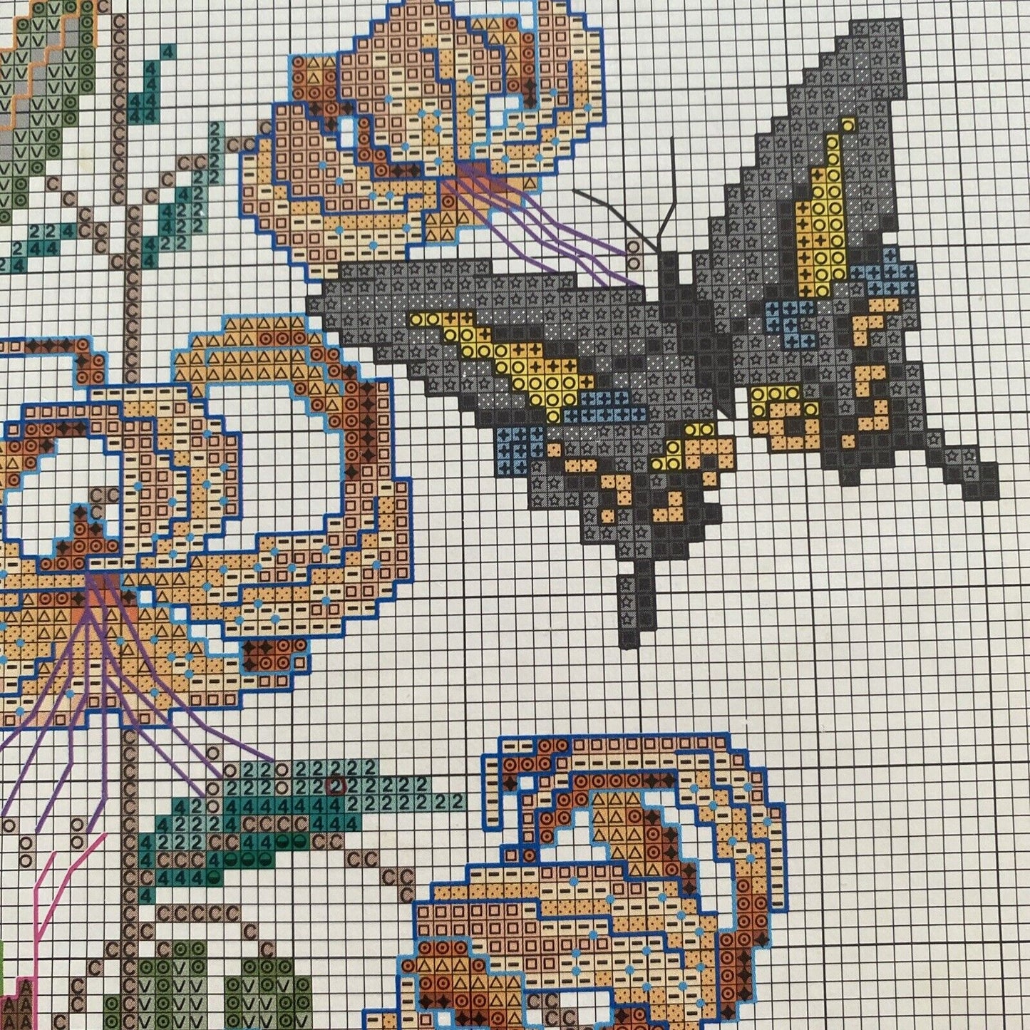 Cross Stitch Pattern Spring Beauties Four Designs by Donna Richardson  Booklet