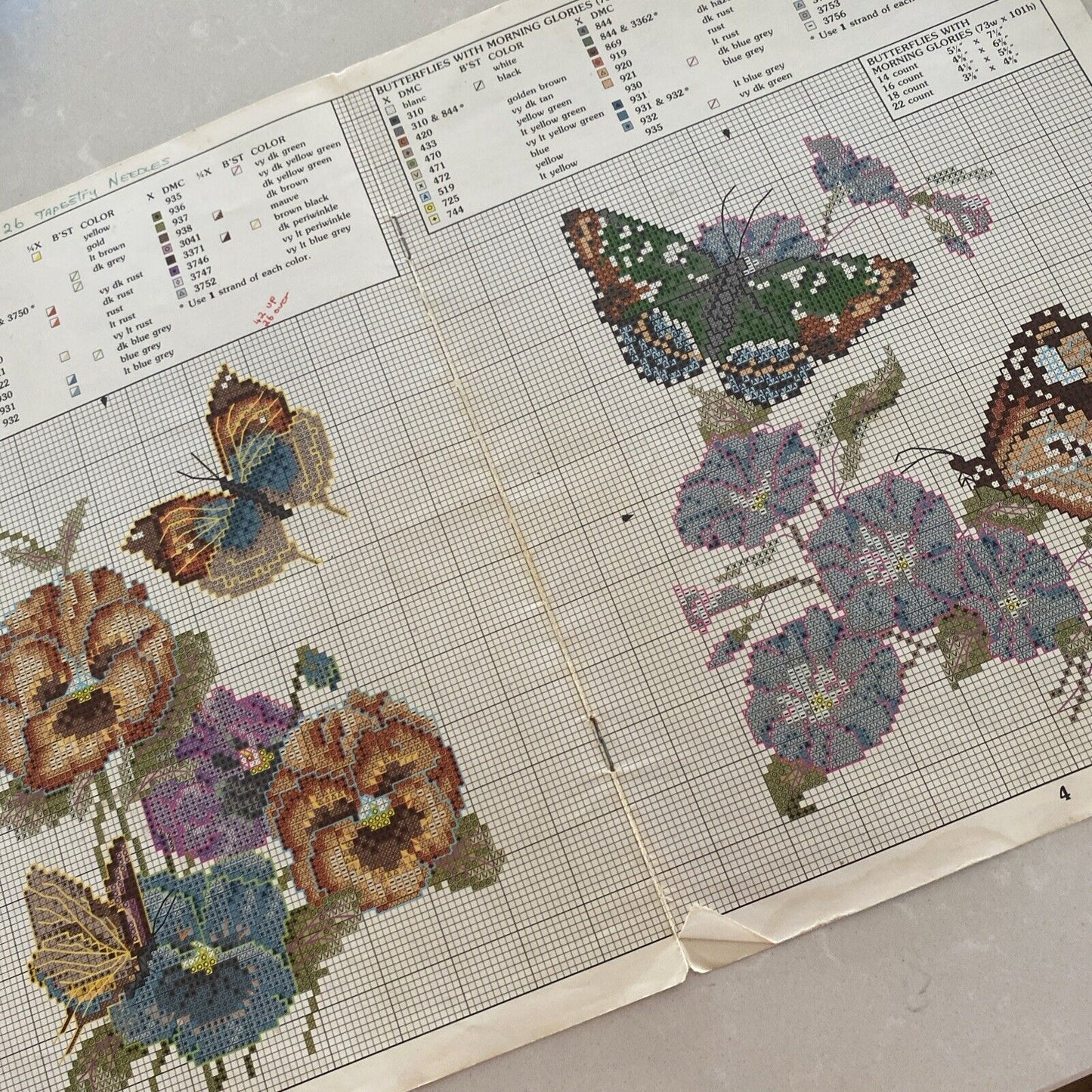 Cross Stitch Pattern Spring Beauties Four Designs by Donna Richardson  Booklet