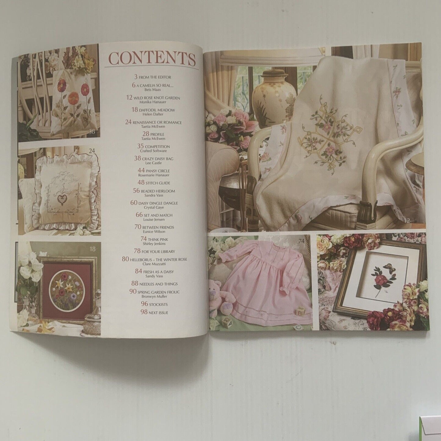 Magazine Embroidery & Cross Stitch Vol 13 No 4 Pattern Sheet 2006 13 Project NEW