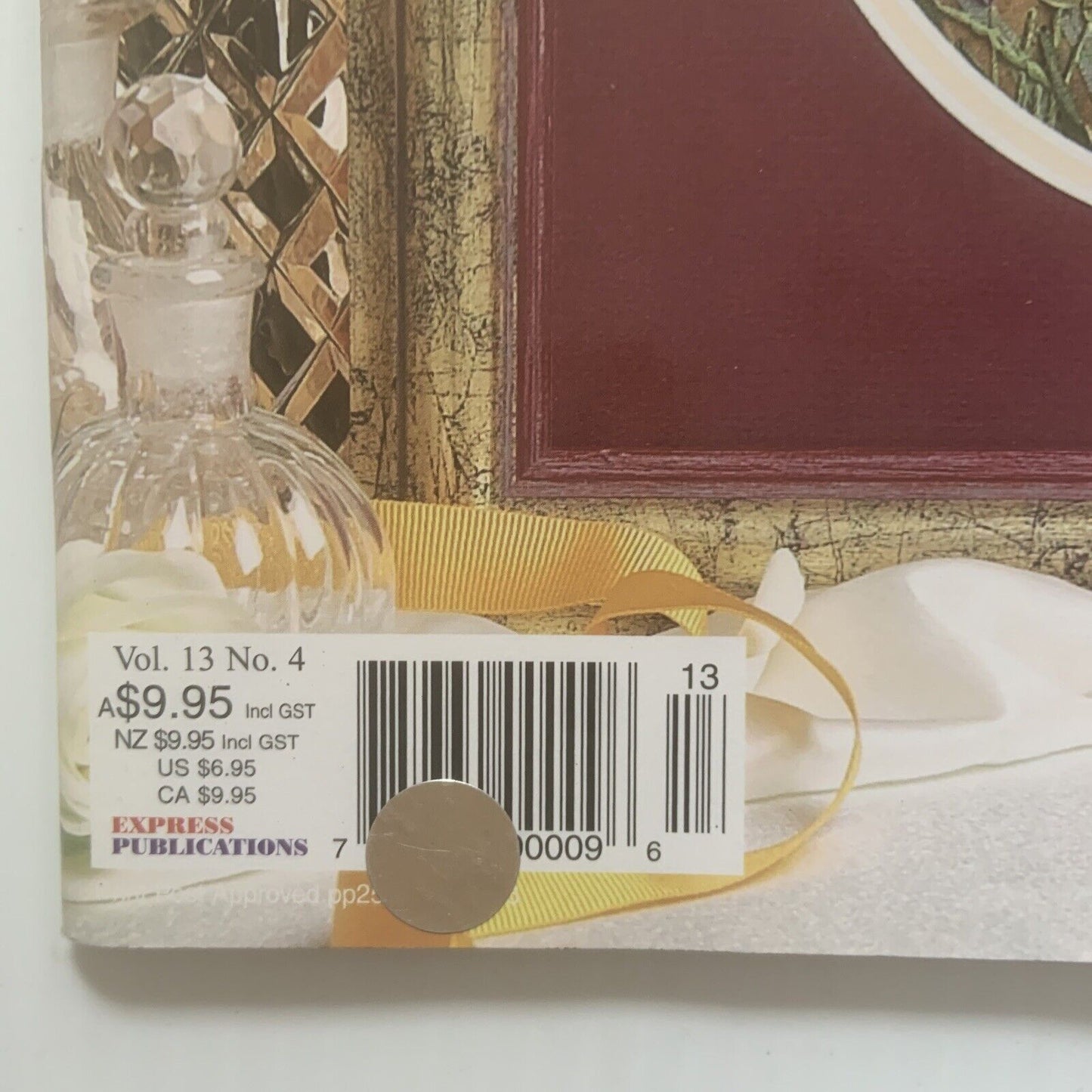 Magazine Embroidery & Cross Stitch Vol 13 No 4 Pattern Sheet 2006 13 Project NEW