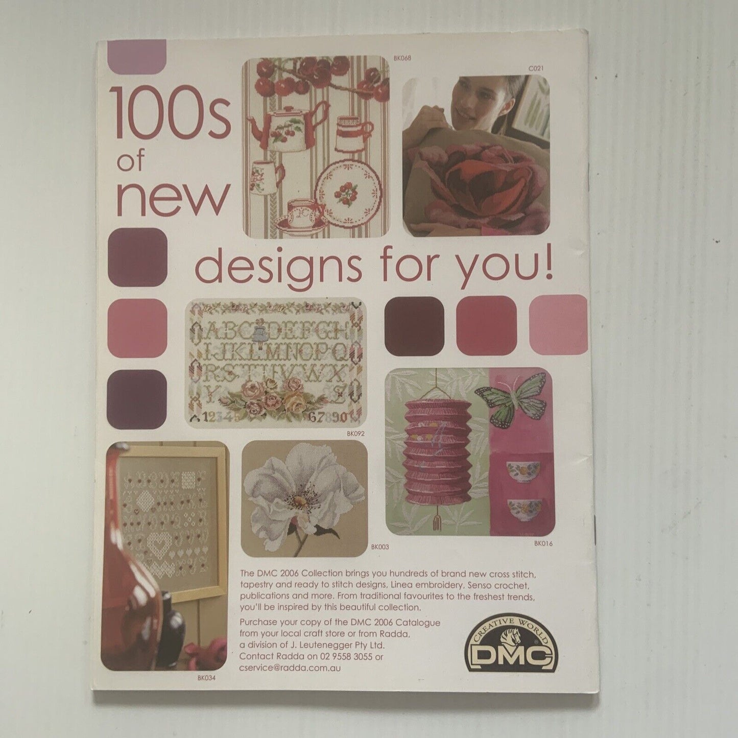 Magazine Embroidery & Cross Stitch Vol 13 No 4 Pattern Sheet 2006 13 Project NEW