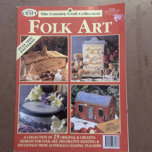 Art Craft Magazine FOLK ART Country Craft Collection Magazine 25 Patterns