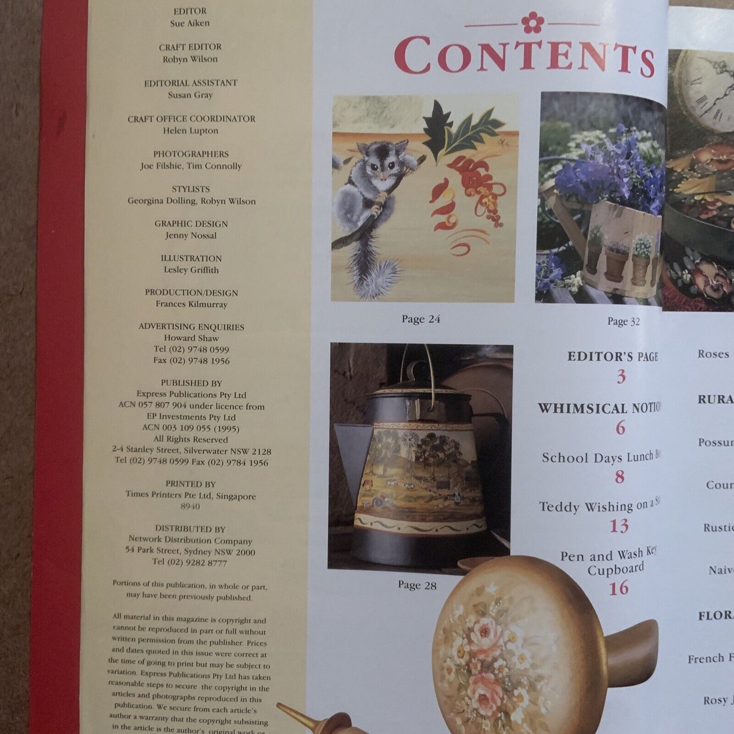 Art Craft Magazine FOLK ART Country Craft Collection Magazine 25 Patterns