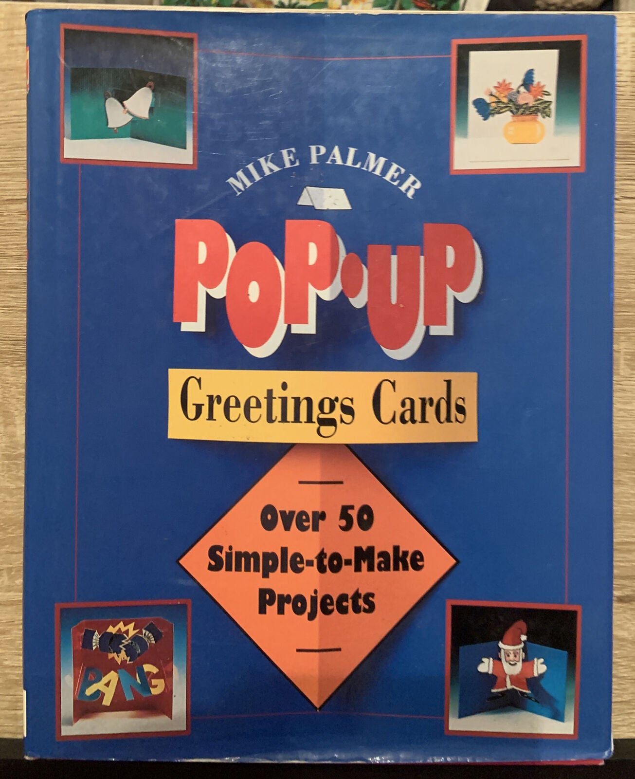 HC Book POP UP GREETING CARDS Mike Palmer 1993 Large DJ  INSTRUCTION Craft