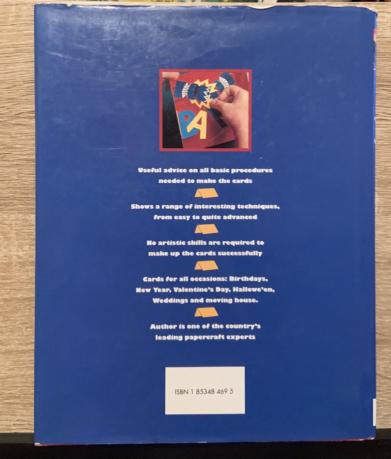 HC Book POP UP GREETING CARDS Mike Palmer 1993 Large DJ  INSTRUCTION Craft