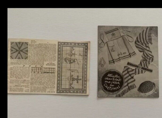 Vintage 1950’s Stitchcraft Gift Book November 1952 & 53  Craft Patterns Instruct
