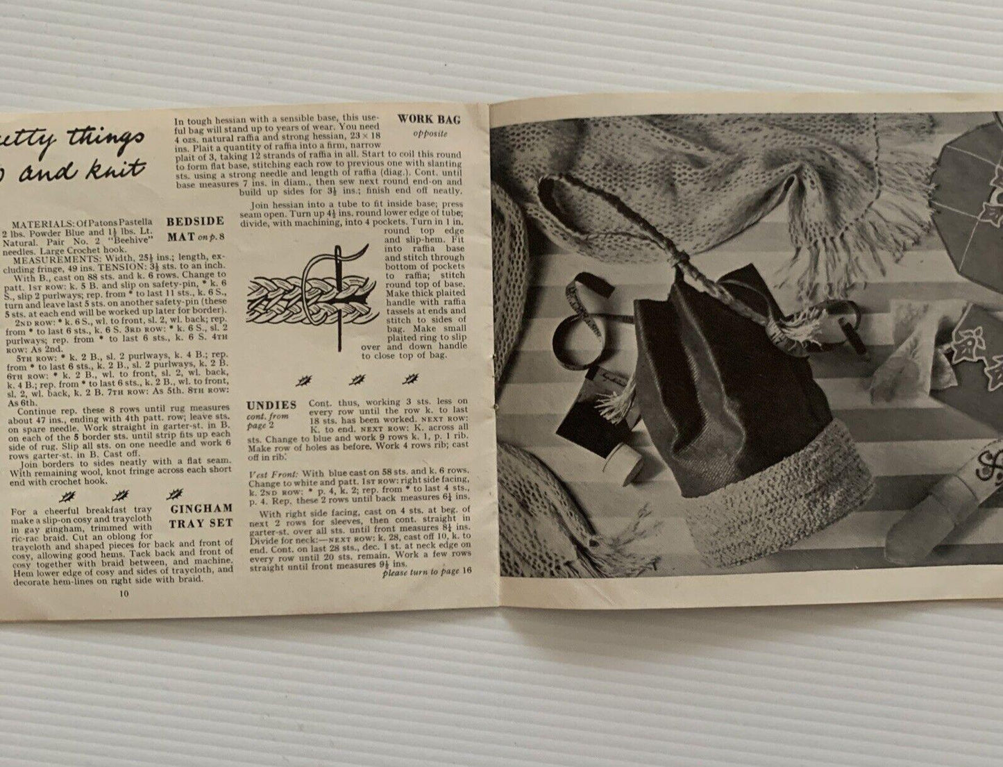 Vintage 1950’s Stitchcraft Gift Book November 1952 & 53  Craft Patterns Instruct