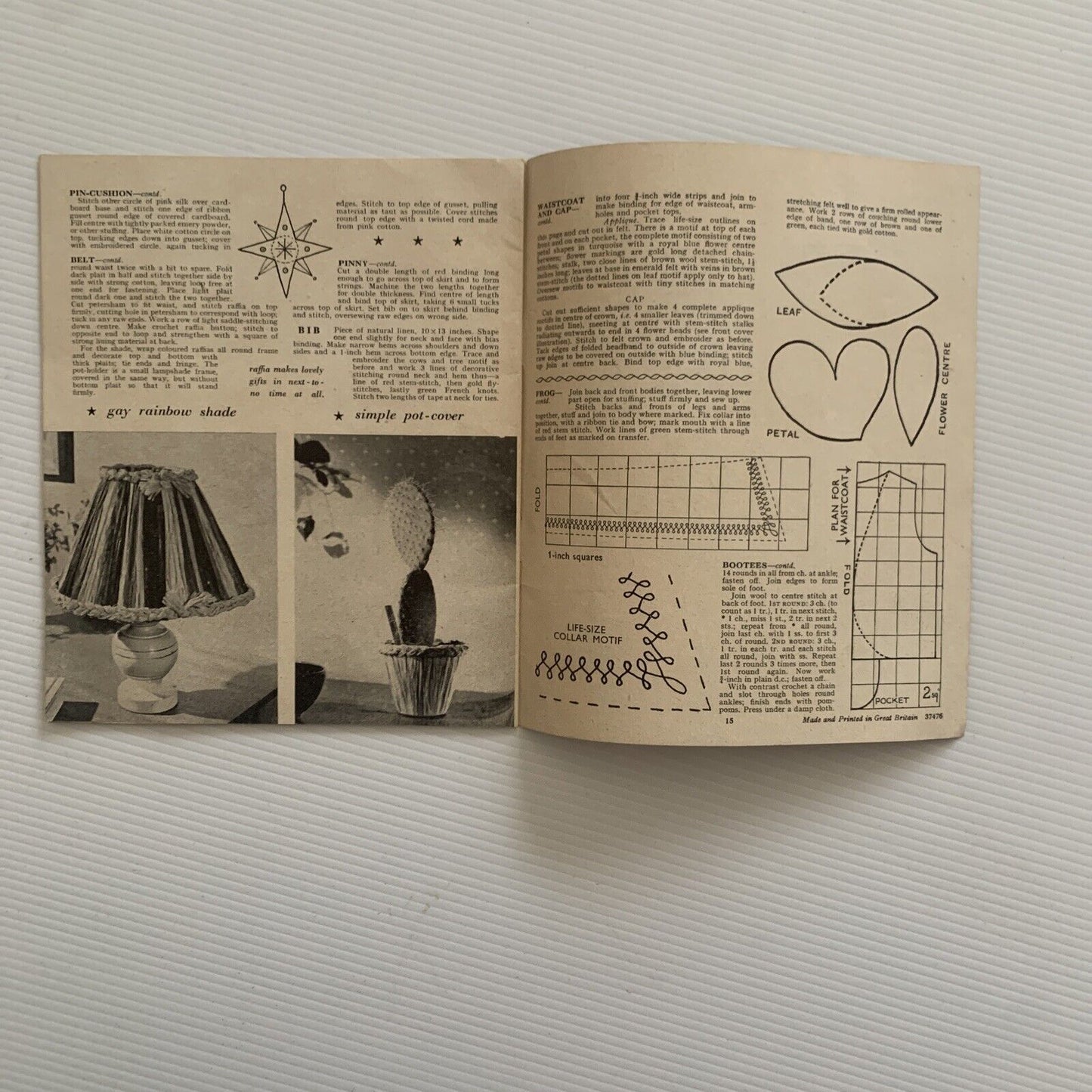 Vintage 1950’s Stitchcraft Gift Book November 1952 & 53  Craft Patterns Instruct