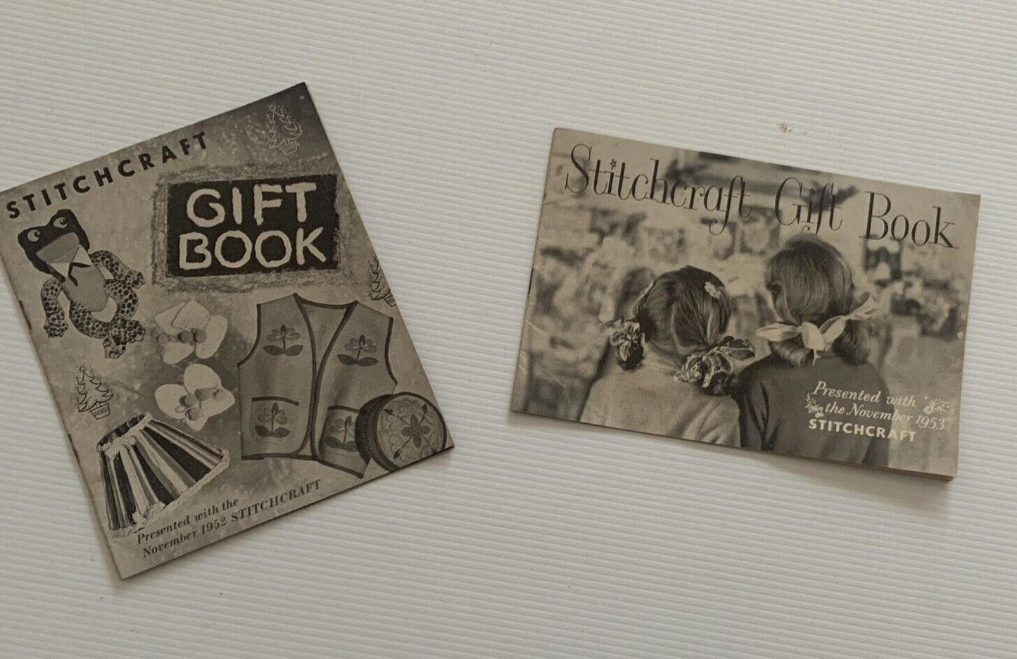 Vintage 1950’s Stitchcraft Gift Book November 1952 & 53  Craft Patterns Instruct