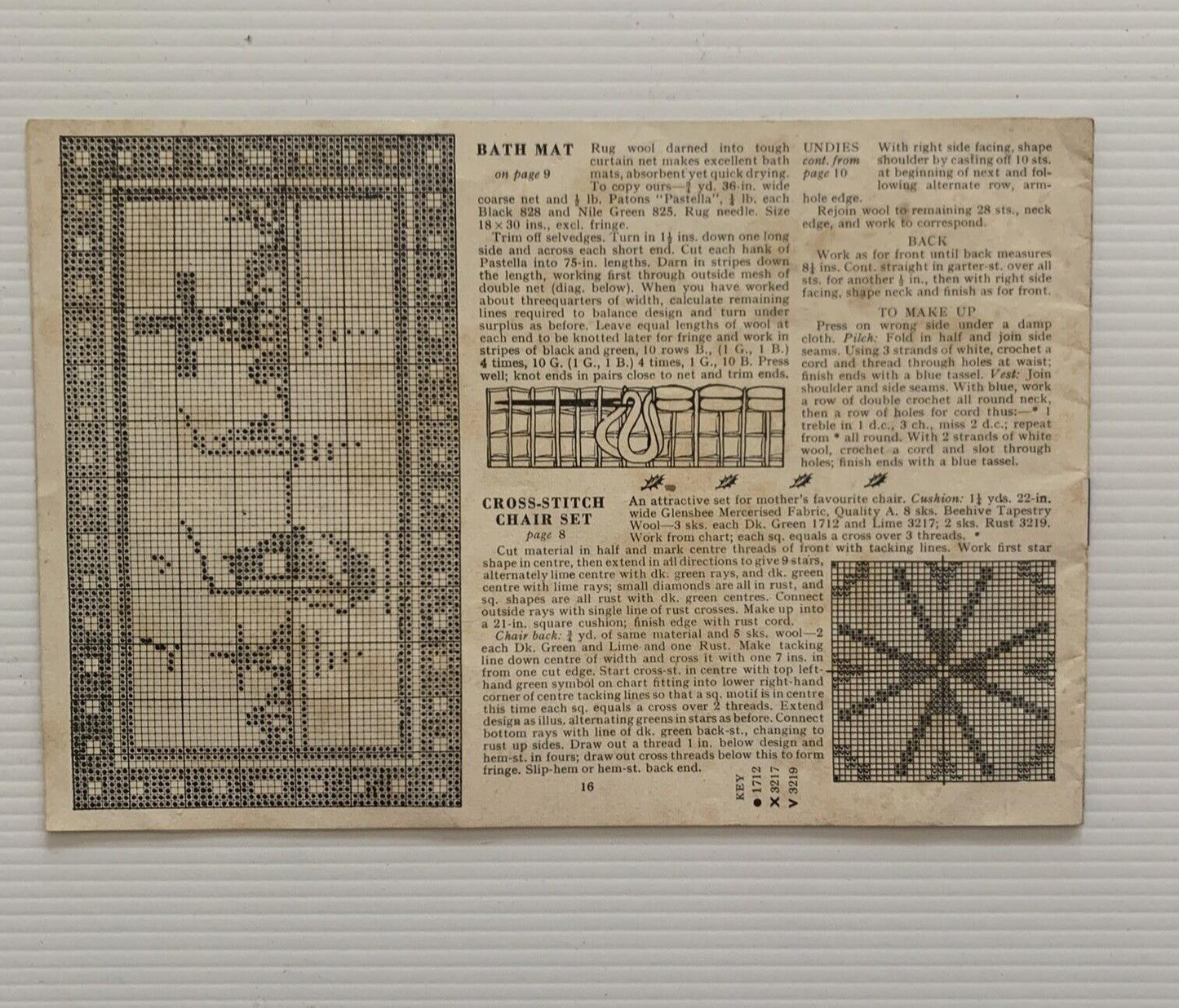 Vintage 1950’s Stitchcraft Gift Book November 1952 & 53  Craft Patterns Instruct