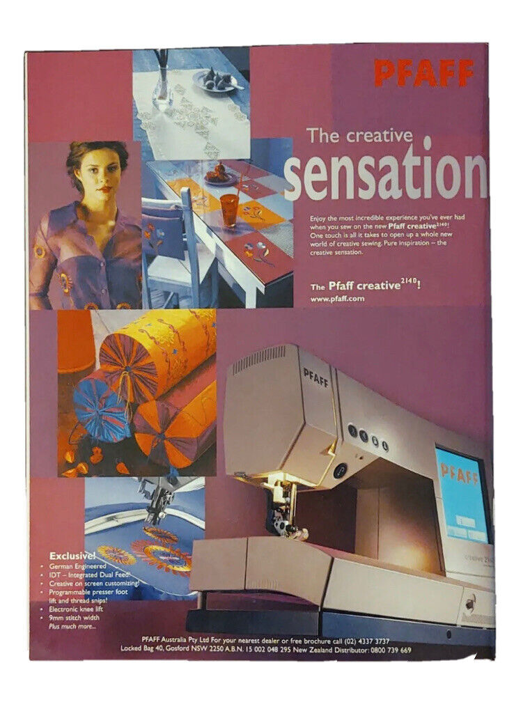 Magazine Machine Embroidery Vol 9 No 1 Patterns Idea For Photo Frames New