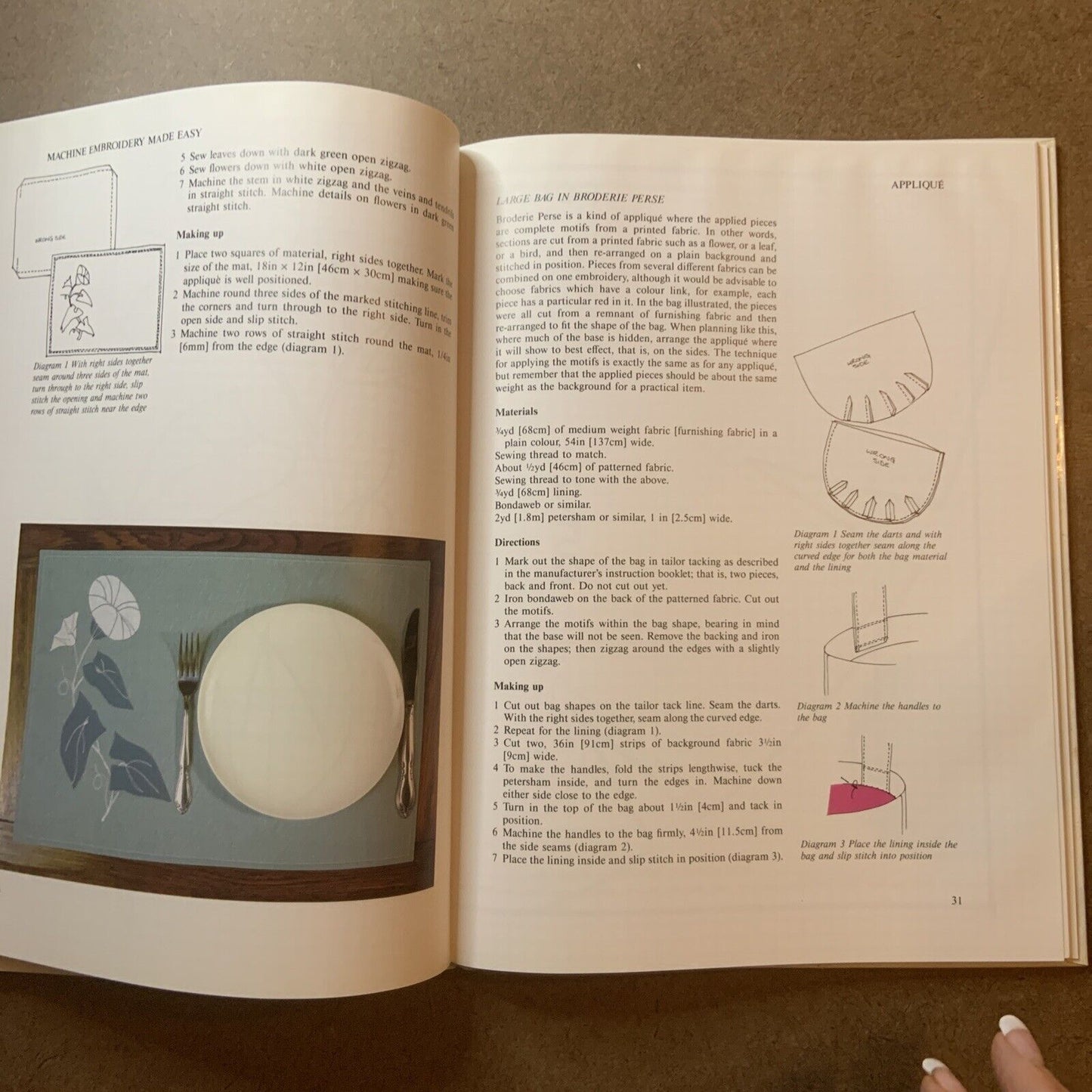 HC Book MOYRA McNeill's Machine Embroidery Made Easy 1992 Craft DIY How To Guide