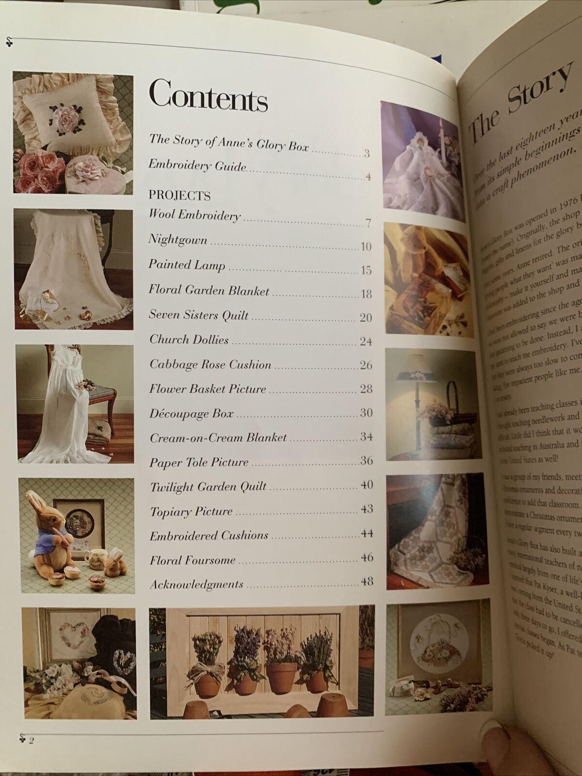 Anne's Glory Box 1 | 2 |3 Embroidery Quilting Decoupage Smocking 3 Issues