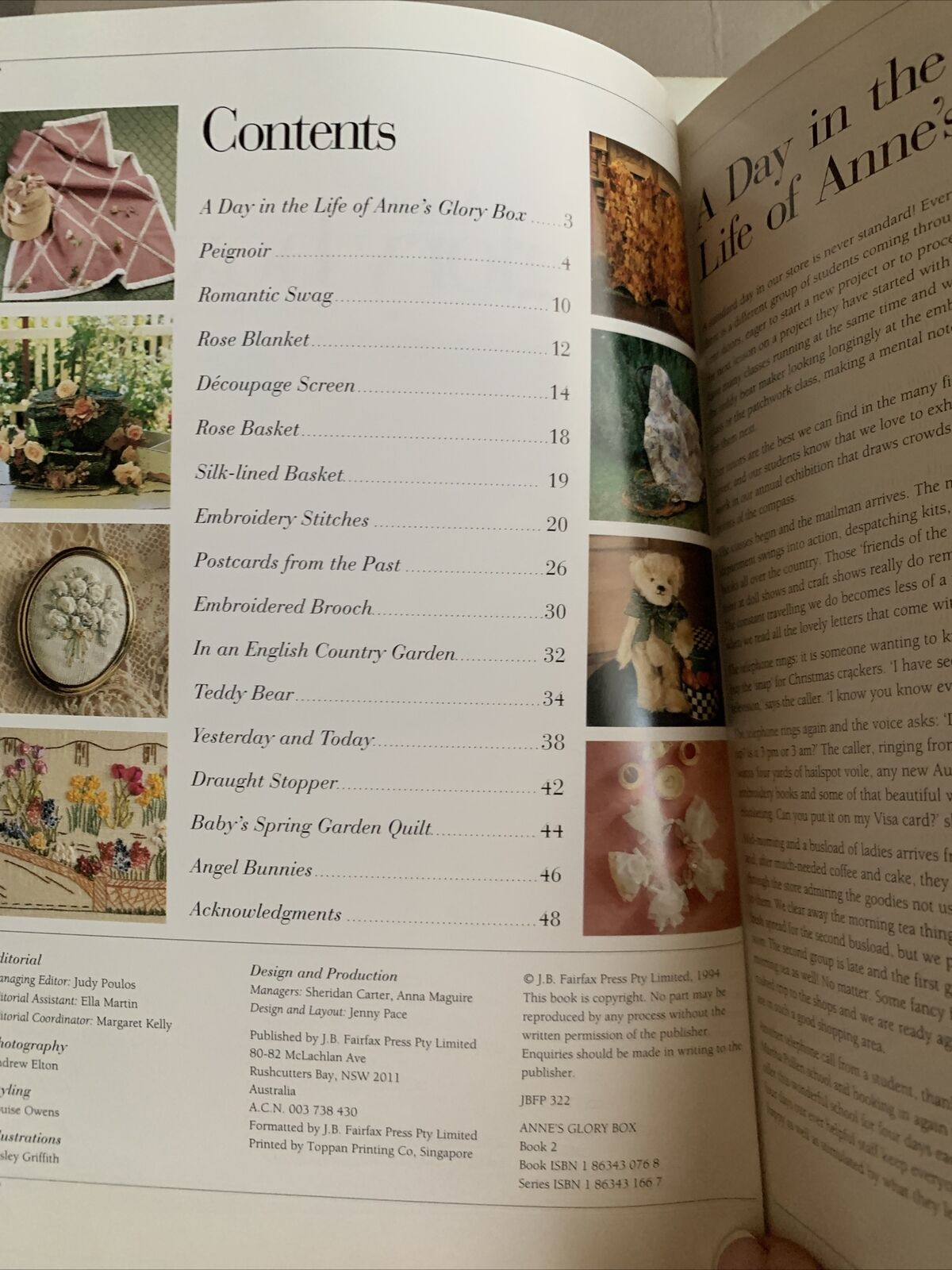 Anne's Glory Box 1 | 2 |3 Embroidery Quilting Decoupage Smocking 3 Issues