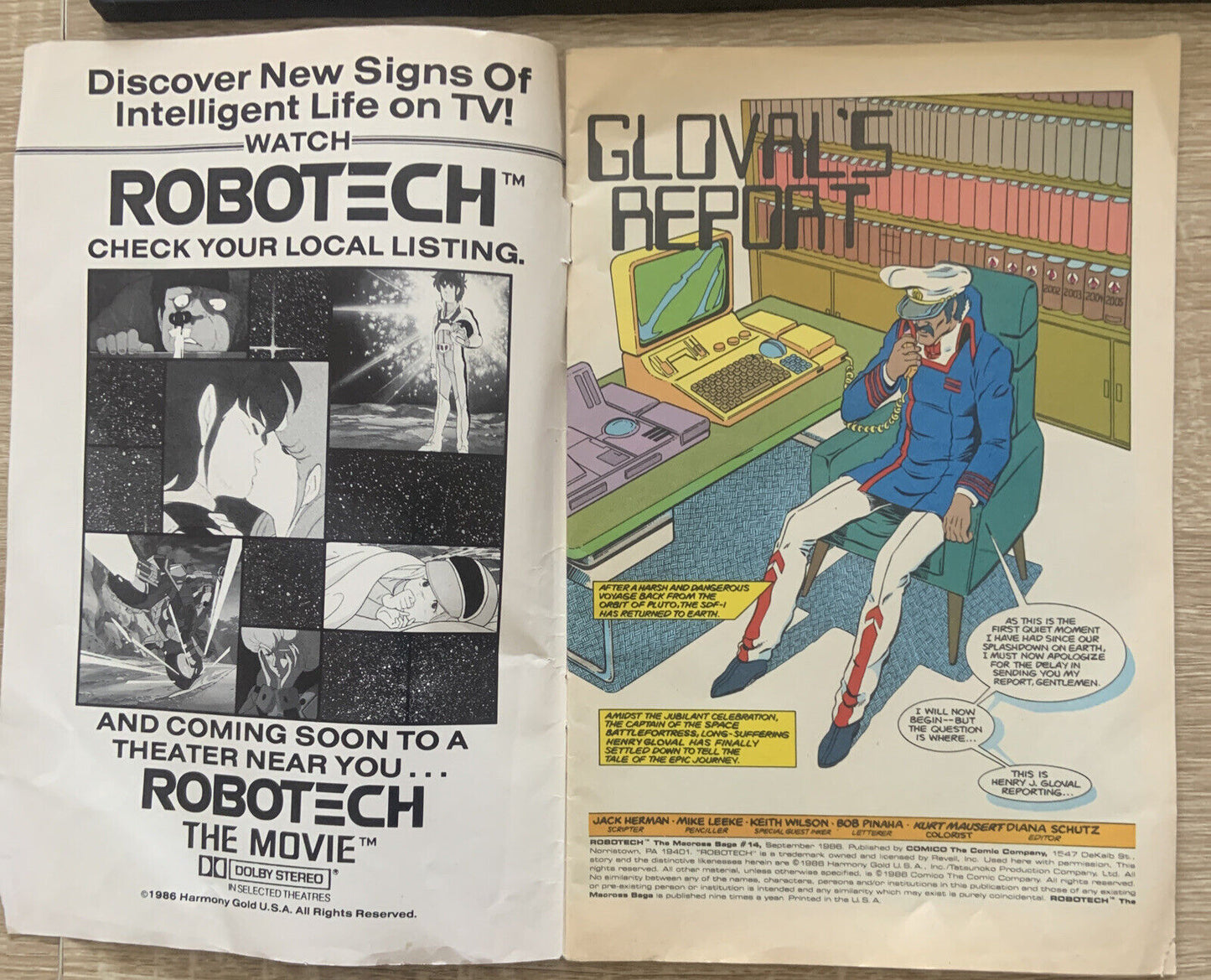 COMICO Robotech The Macross Saga #14 September 1986 The Comic Company