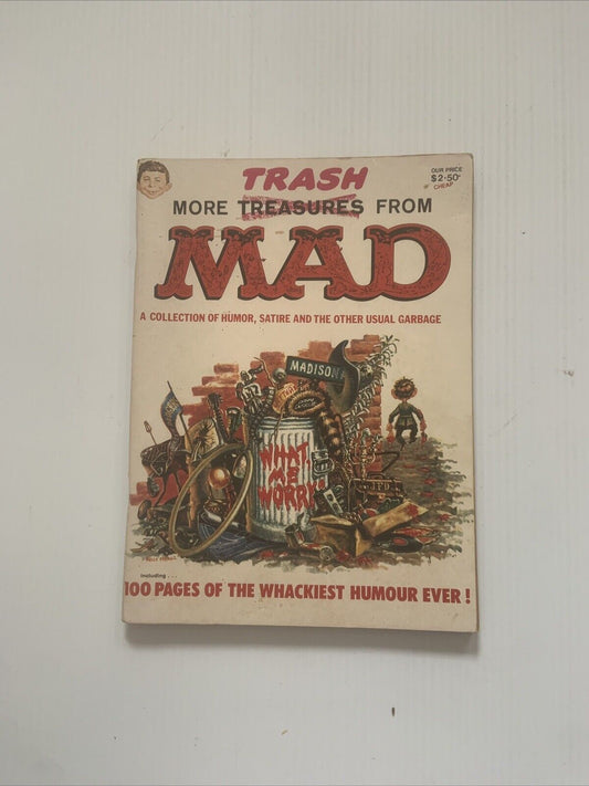 Comic MORE TRASH FROM MAD #1 1958 Very Good for Age B & W Lg PB Book