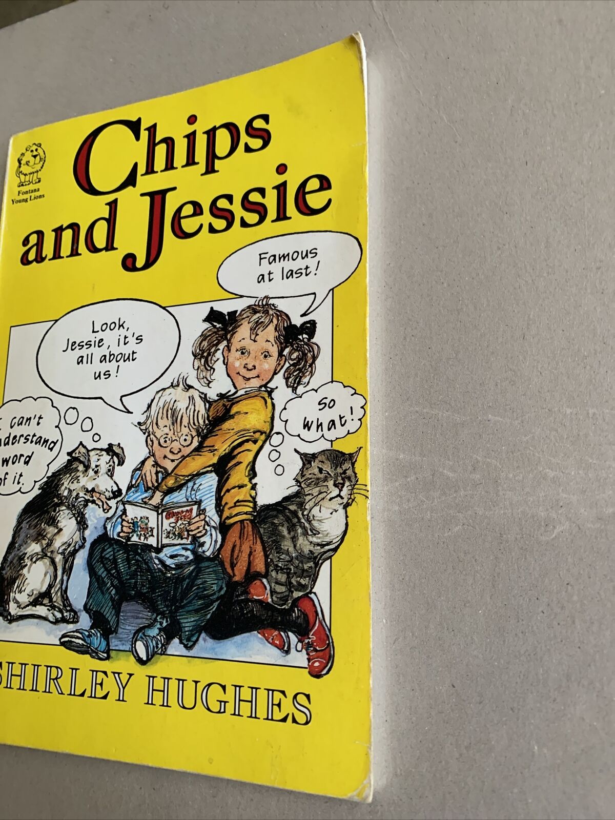 Comic Book CHIPS AND JESSIE By Shirley Hughes 1987 Fontana Young Lions