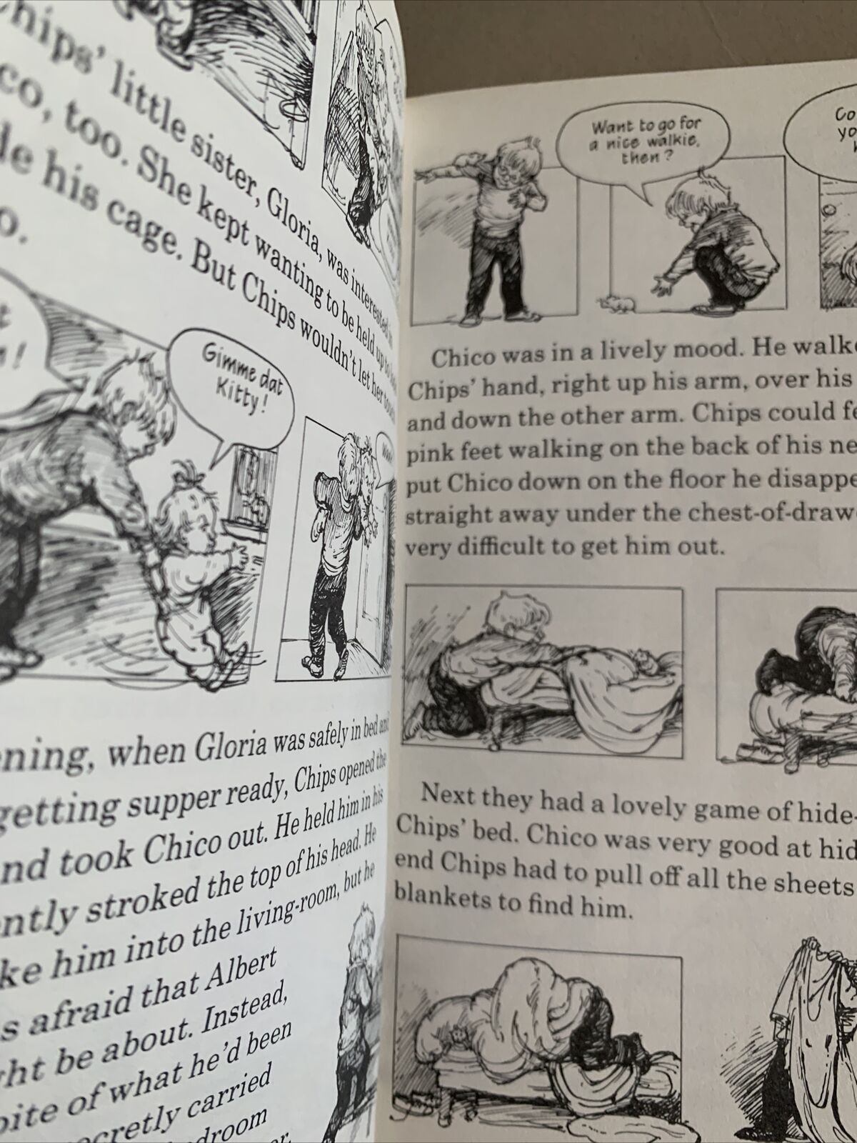 Comic Book CHIPS AND JESSIE By Shirley Hughes 1987 Fontana Young Lions