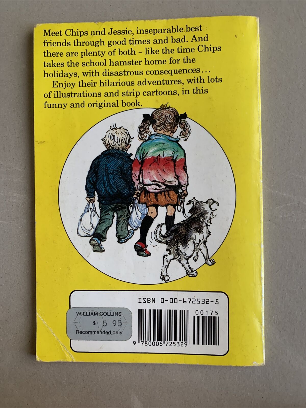 Comic Book CHIPS AND JESSIE By Shirley Hughes 1987 Fontana Young Lions