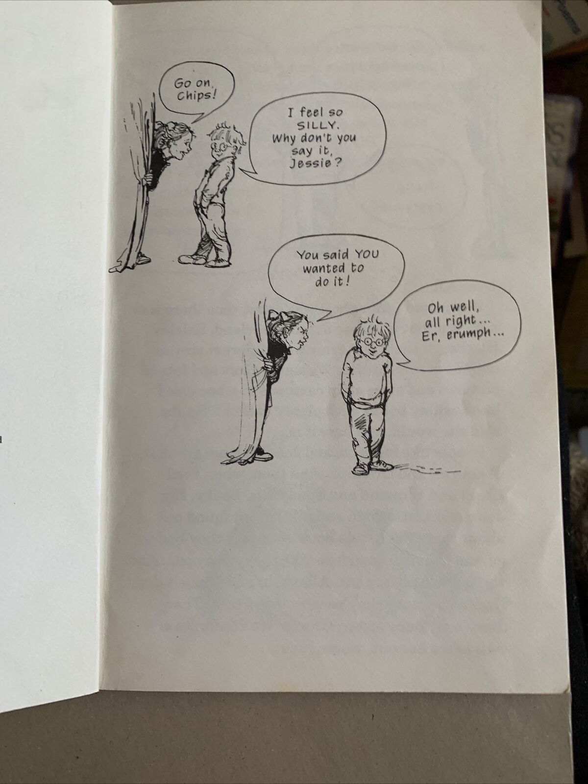 Comic Book CHIPS AND JESSIE By Shirley Hughes 1987 Fontana Young Lions