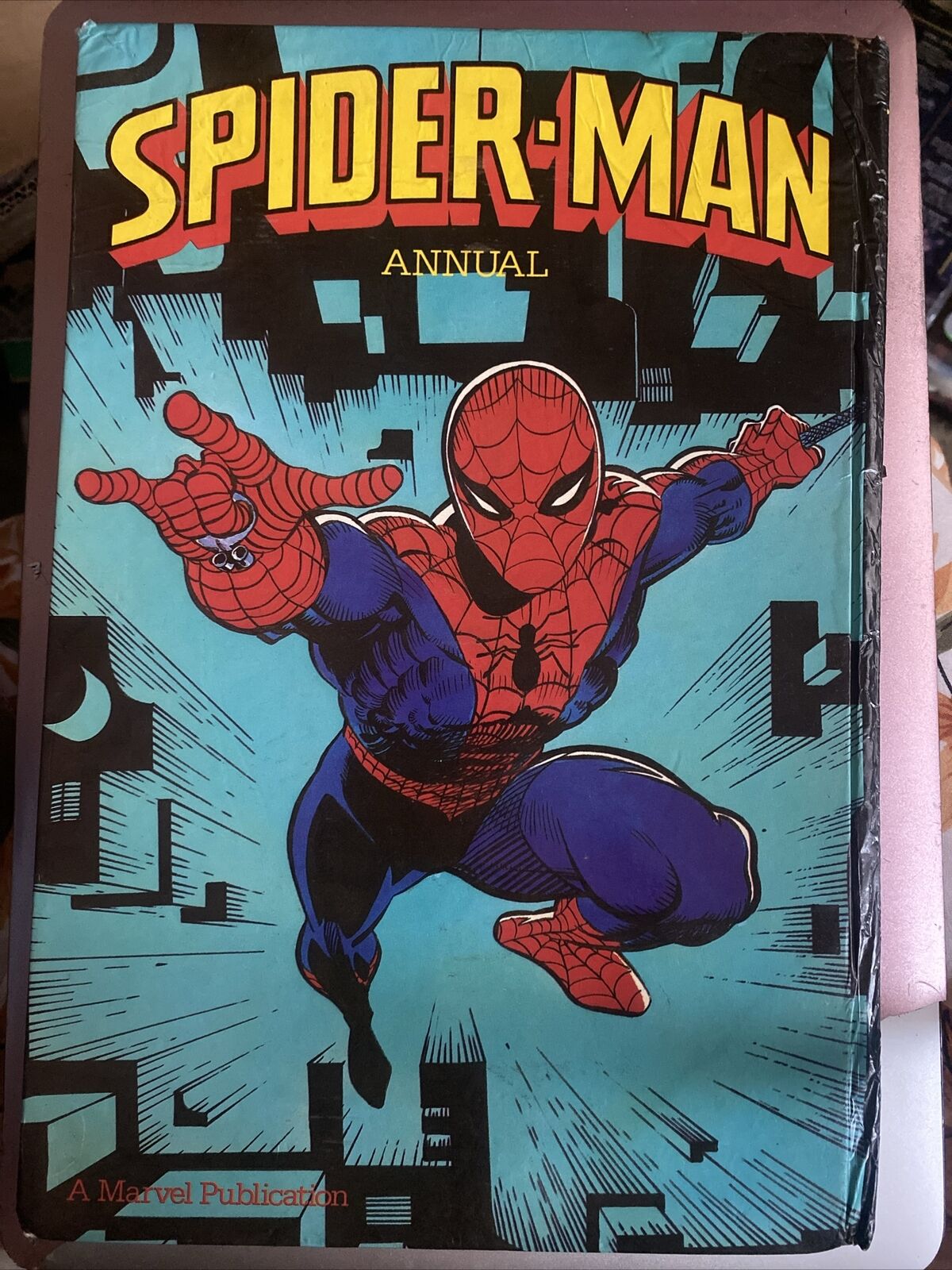 Spider Man Annual 1983 Marvel Coloured Comic Plates UK Edition HC Spiderman