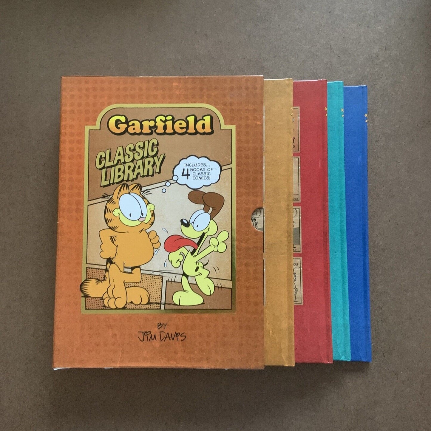 Comic Book GARFIELD CLASSIC LIBRARY Jim Davis Classic  + Slipcase 4X HC Book