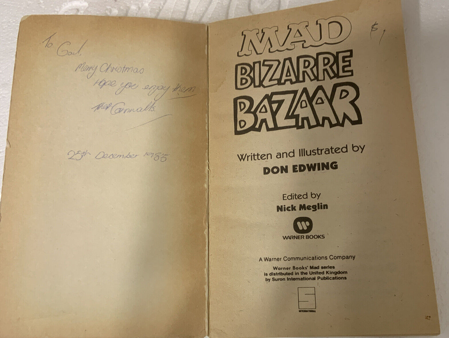Comic MAD Bizarre Bazaar #1 Don Edwing 1980 Warner Books Pocket Book PB