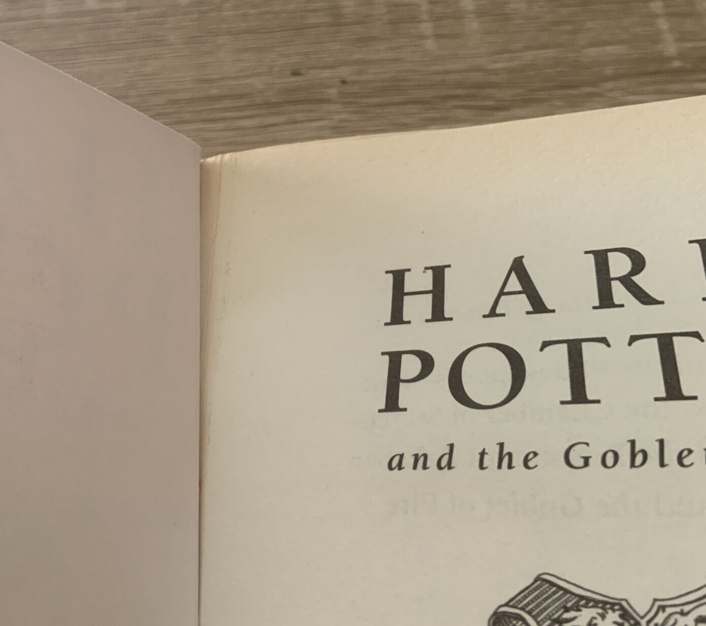HARRY POTTER AND THE GOBLET OF FIRE J K Rowling 1st Ed UK 2000 PB Clays Ltd NEW