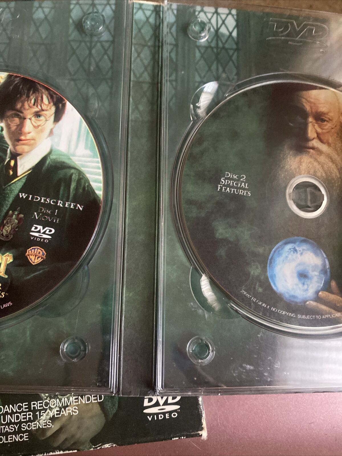 HARRY POTTER and the Chamber of Secrets DVD 2002 Cool Case 2 Disc Set Slipcover