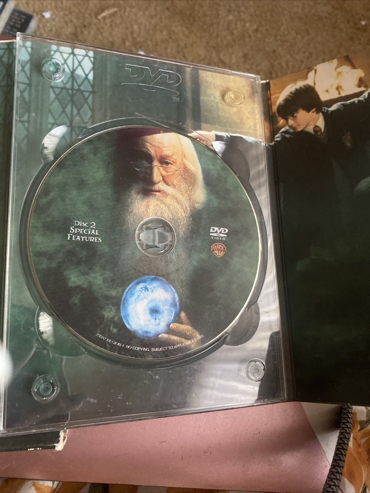 HARRY POTTER and the Chamber of Secrets DVD 2002 Cool Case 2 Disc Set Slipcover