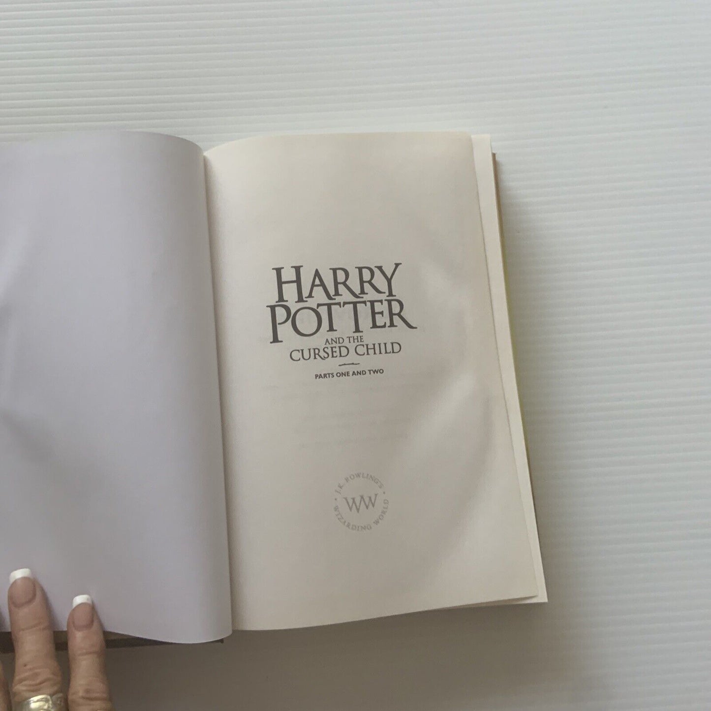 Harry Potter & The Cursed Child 2016 Special Rehearsal Edition Script HC DJ Book