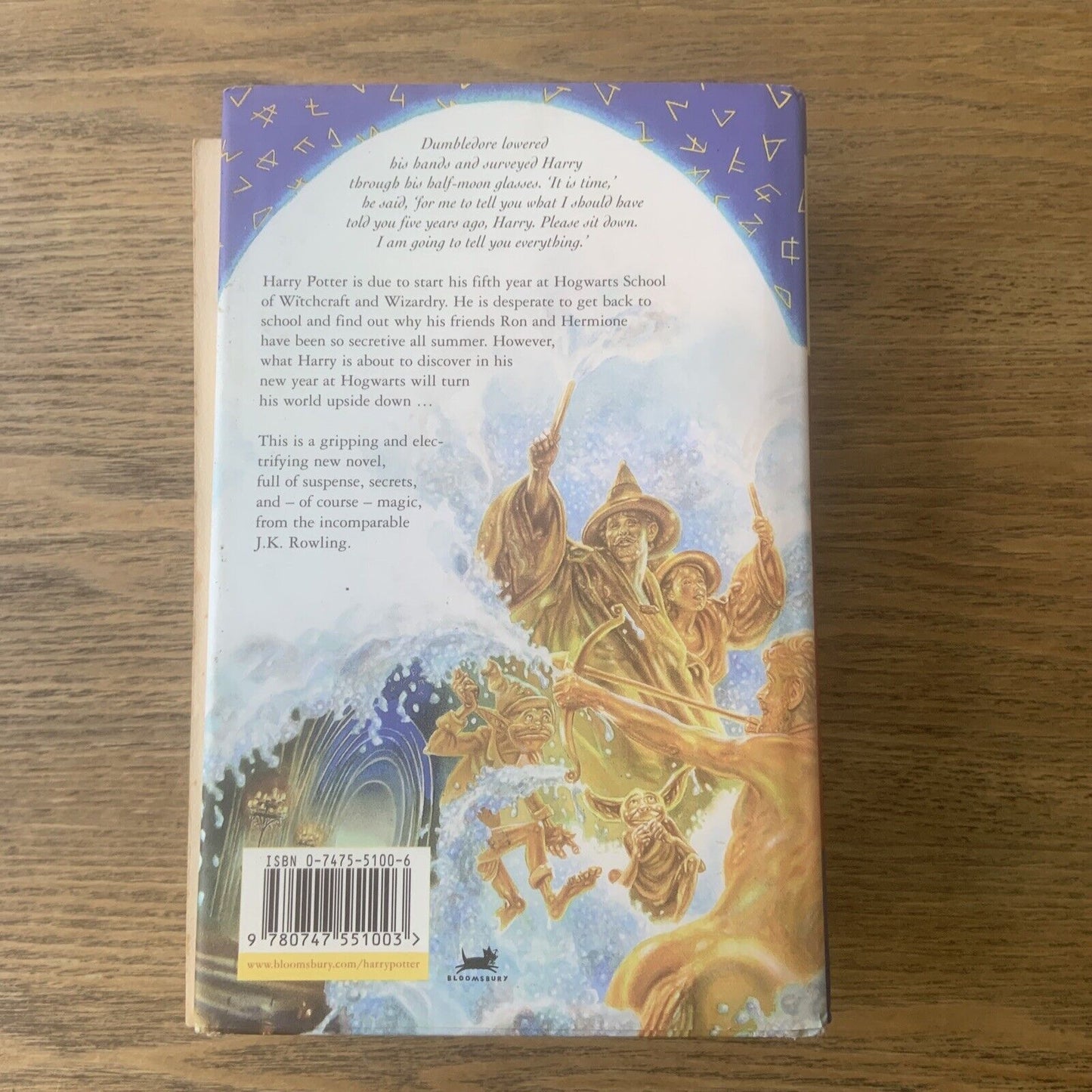 Harry Potter & the Order of the Phoenix JK Rowling 2003 1st Ed UK HC Acceptable