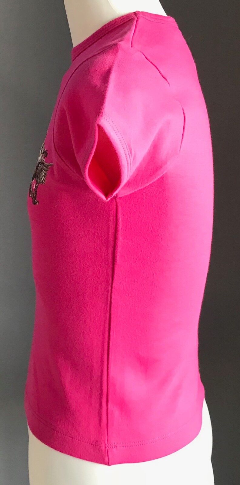Girls Size 4 HP HARRY POTTER T Shirt Owl Print Hot Pink Short Sleeve NEW