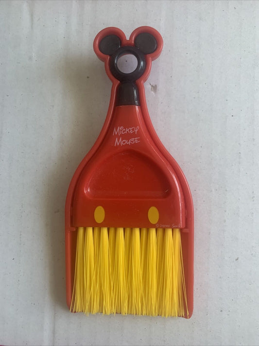 1x Kids Mickey Mouse Red Mini Dustpan & Brush Cleaning Set Broom Indoor Outdoor