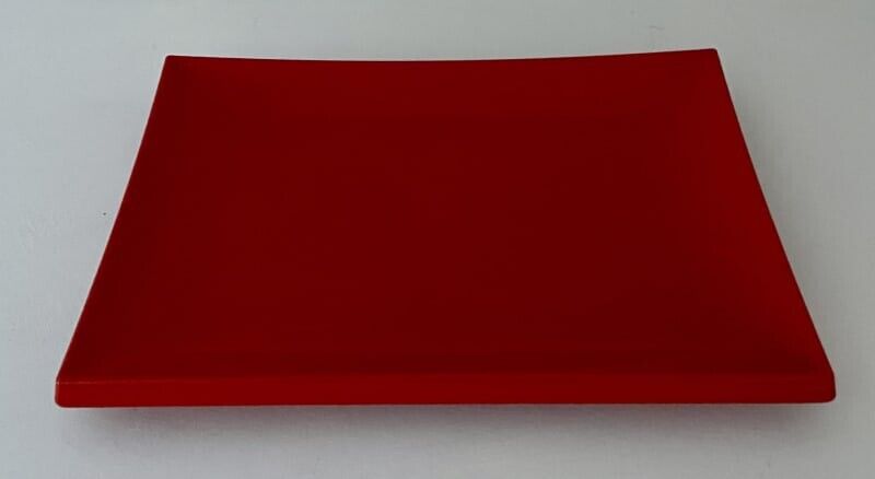 Pair RYNER 38.5cm Red Sushi Serving Tray Melamine Japanese Food Platters AE302|3